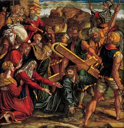 Christus fällt auf dem Weg nach Golgatha